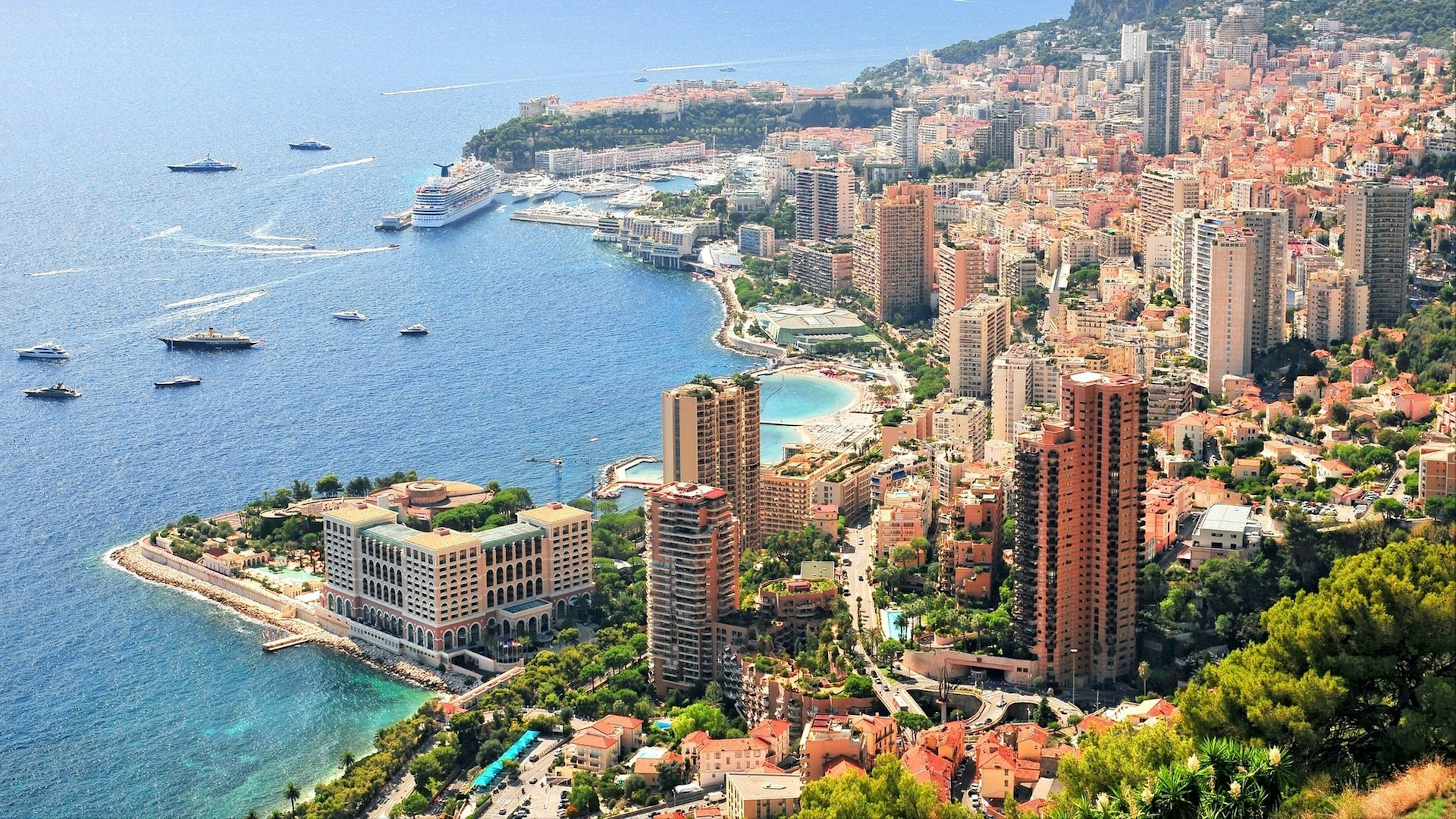 Elevated view over the city, Monte Carlo, Monaco