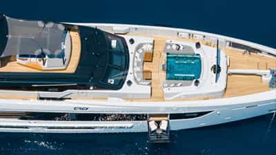 Aerial View of Deck Jacuzzi