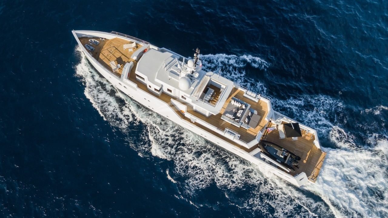 View from above underway