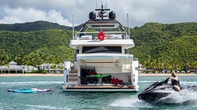 View of Aft with Water Toys