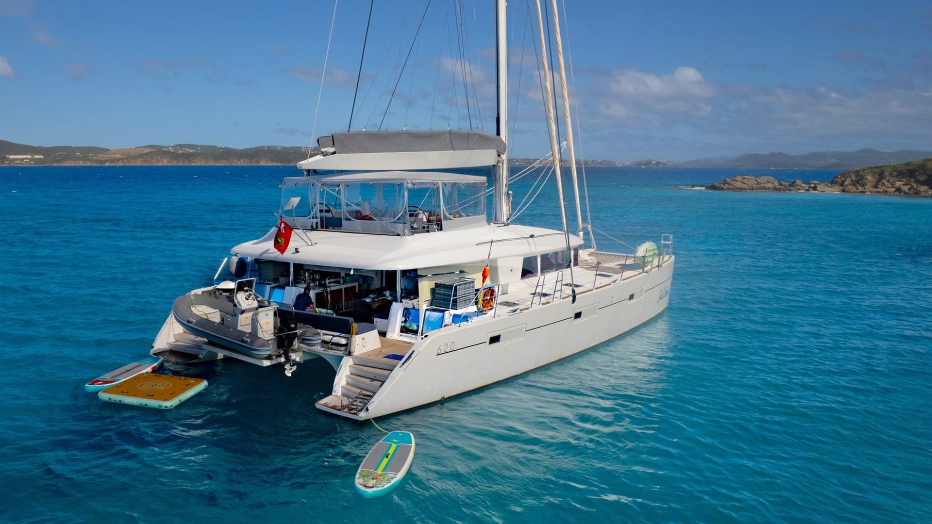 Anchored neat Peter Island