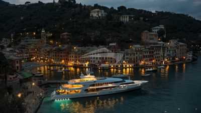 Portofino at night
