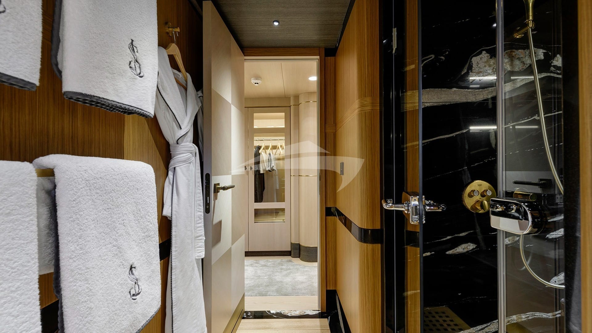 Master stateroom en suite with shower