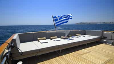 Aft deck and sunbeds