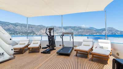 Sundeck gym set up
