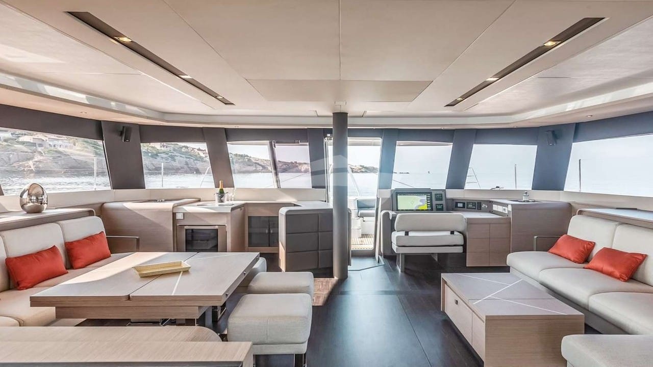 NIKA ONE galley is on the main deck