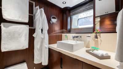 Guest stateroom en suite with shower