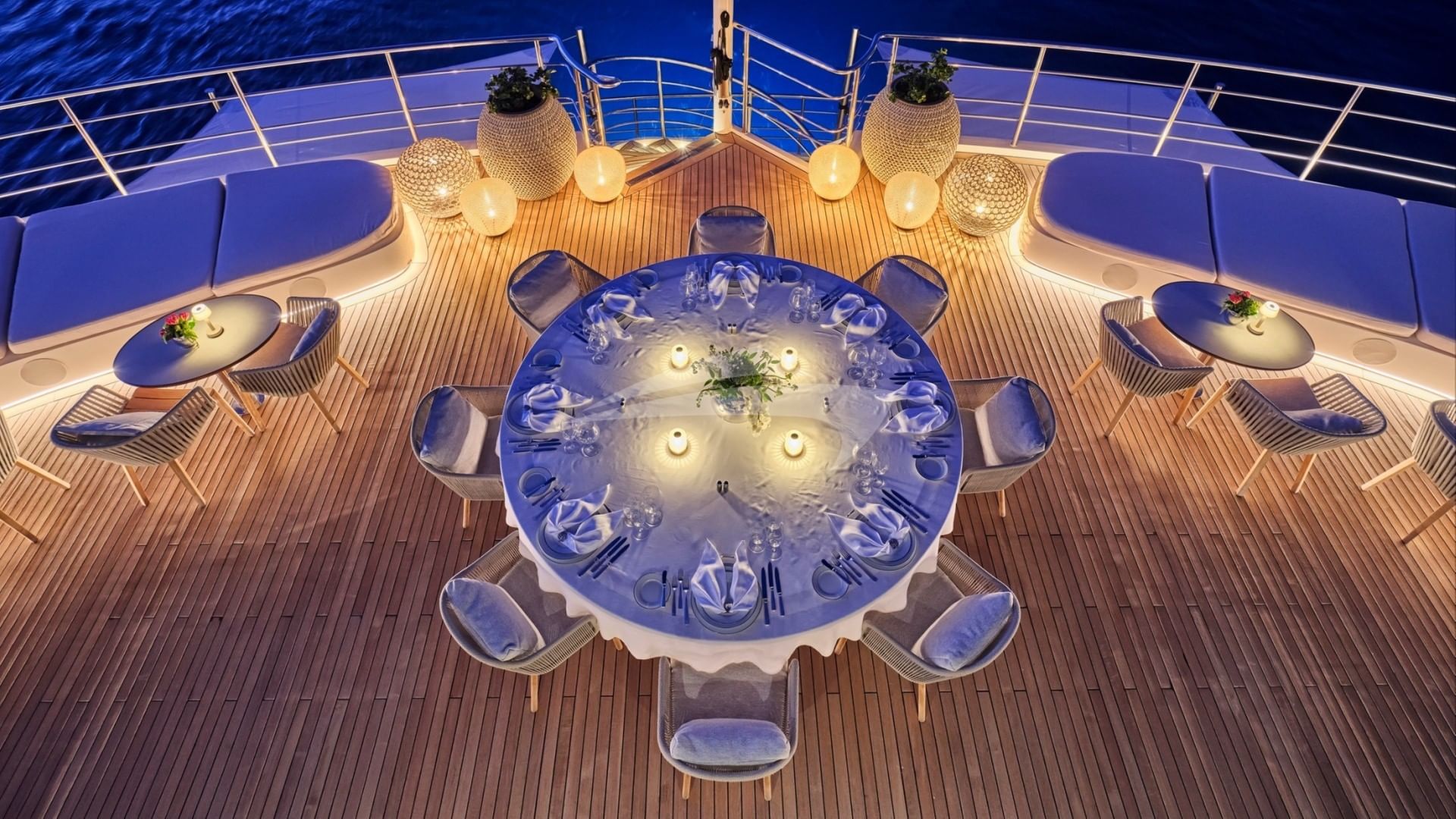 Dining on Bridge Deck