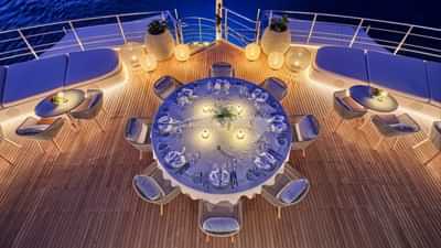 Dining on Bridge Deck