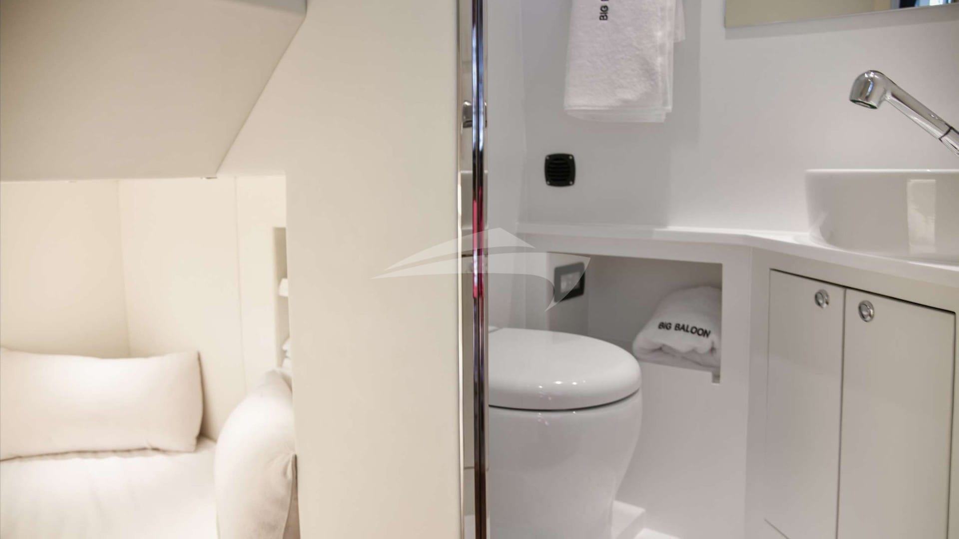 Guest Cabin and Bathroom