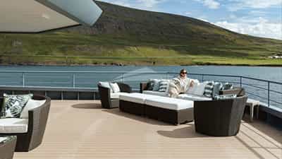 Lounging area on A-deck