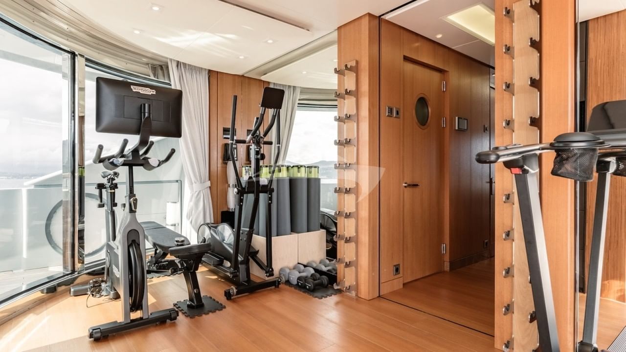 Sundeck air-conditioned gym