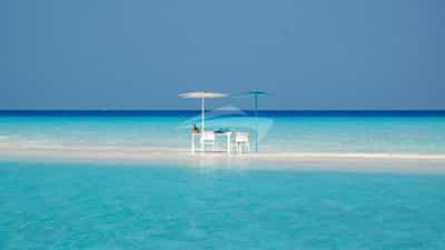 Romantic set-up on sand bank for AZALEA guests