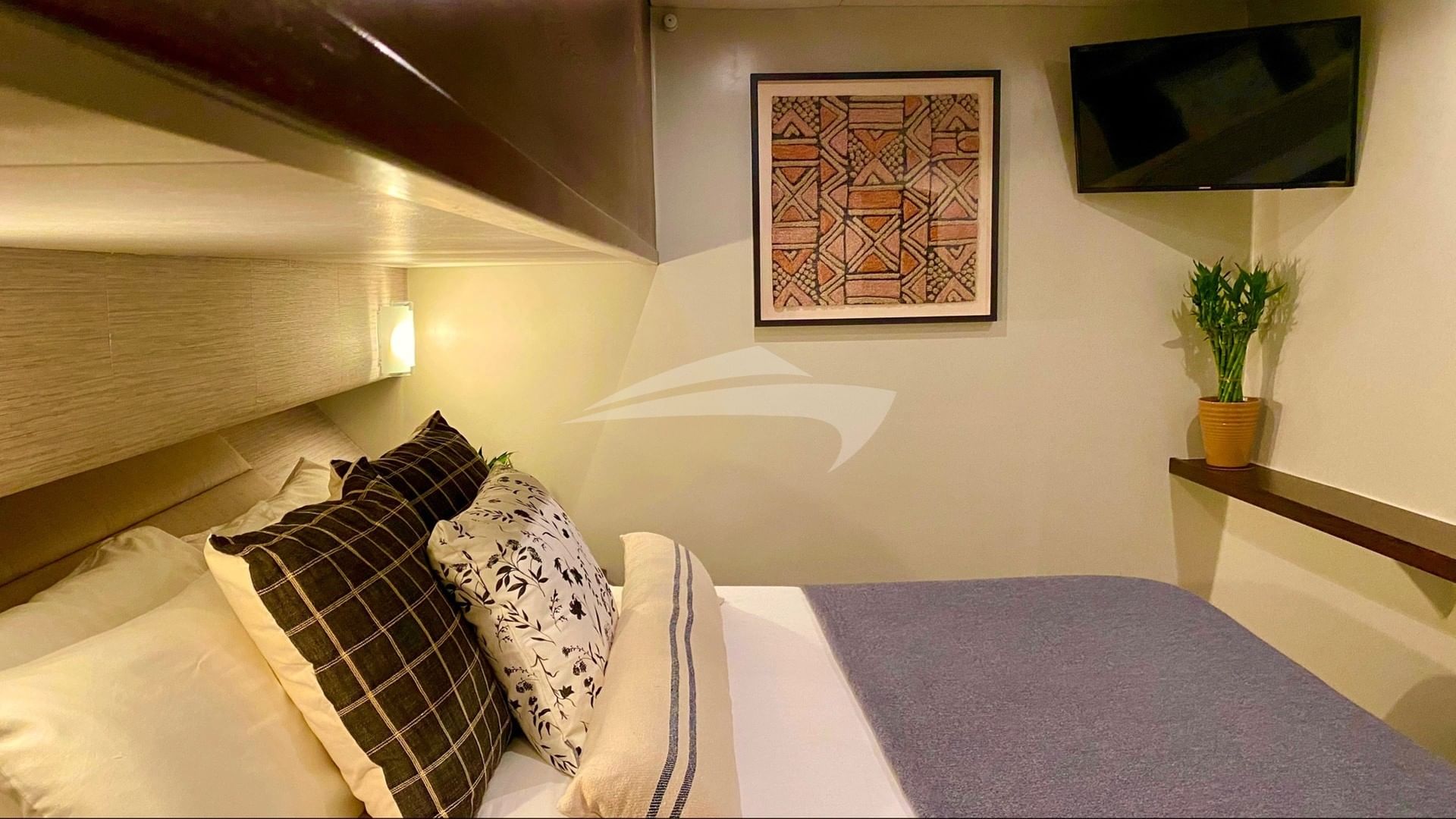 Master suite with TV