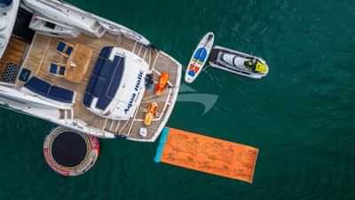 Aerial View of Water Toys
