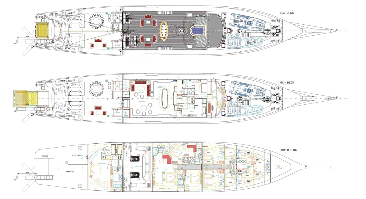 THE LANGLEY deck layout