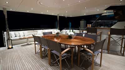 Aft Deck and Dining Area