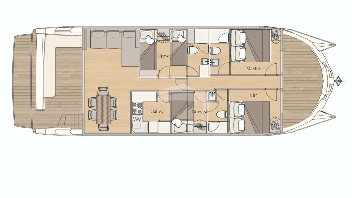 OVER REEF deck layout