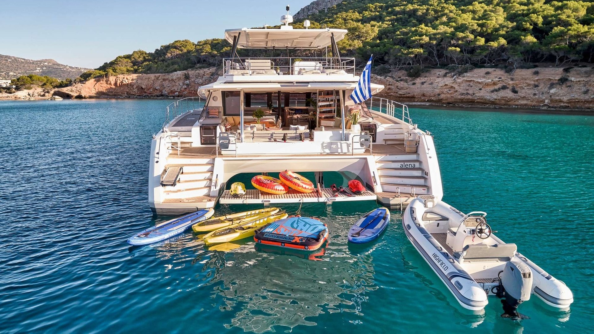 Aft deck view