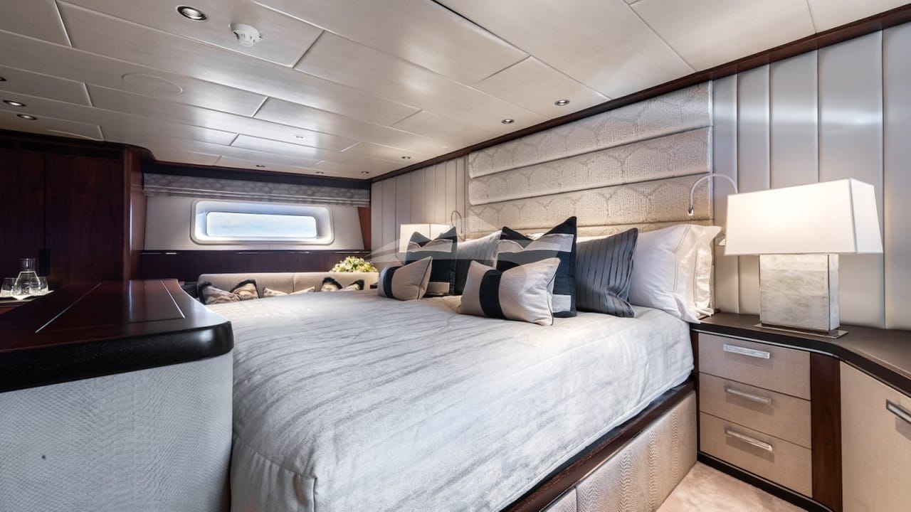 Master stateroom with King bed