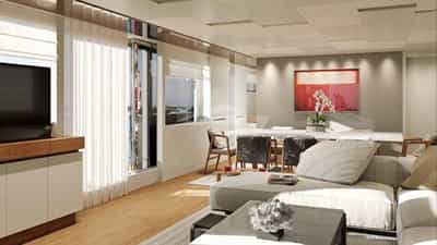 Salon with TV