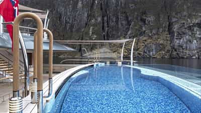Deck pool area