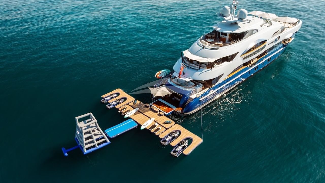 At anchor with toys out