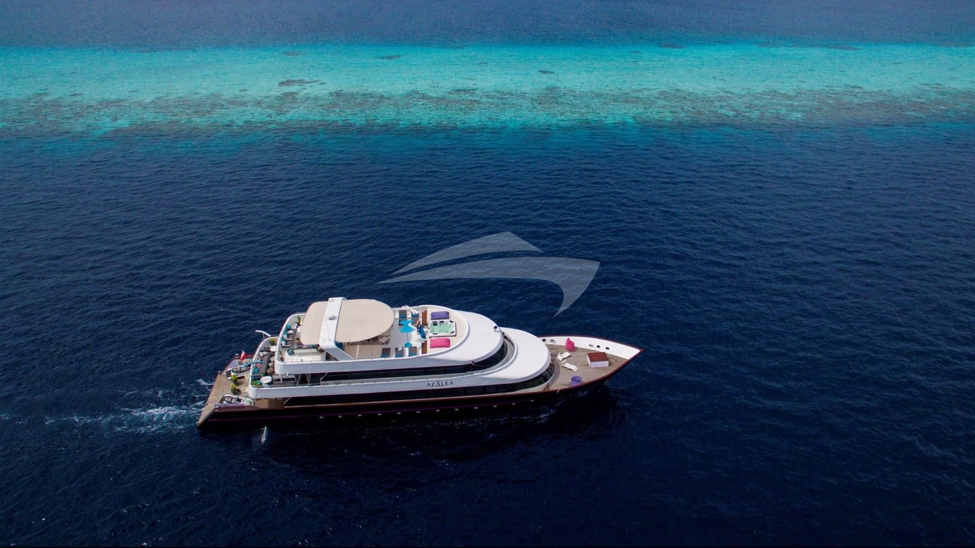 cruising along the reef for diving spots