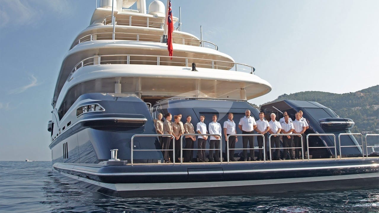 Luxury charter yacht crew for AMARYLLIS