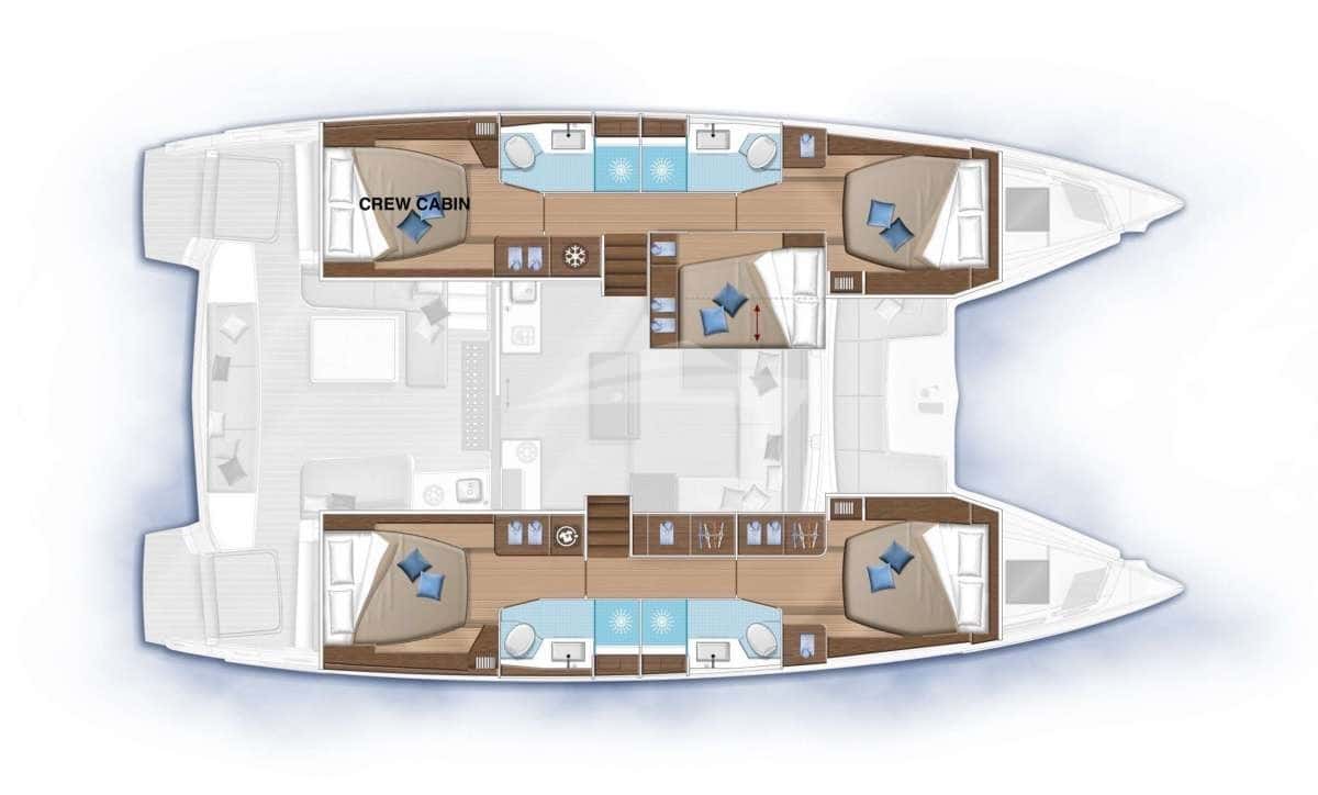 LA SIRENA deck layout