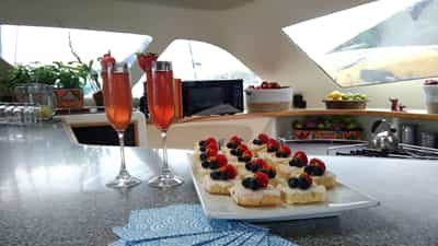 The galley area