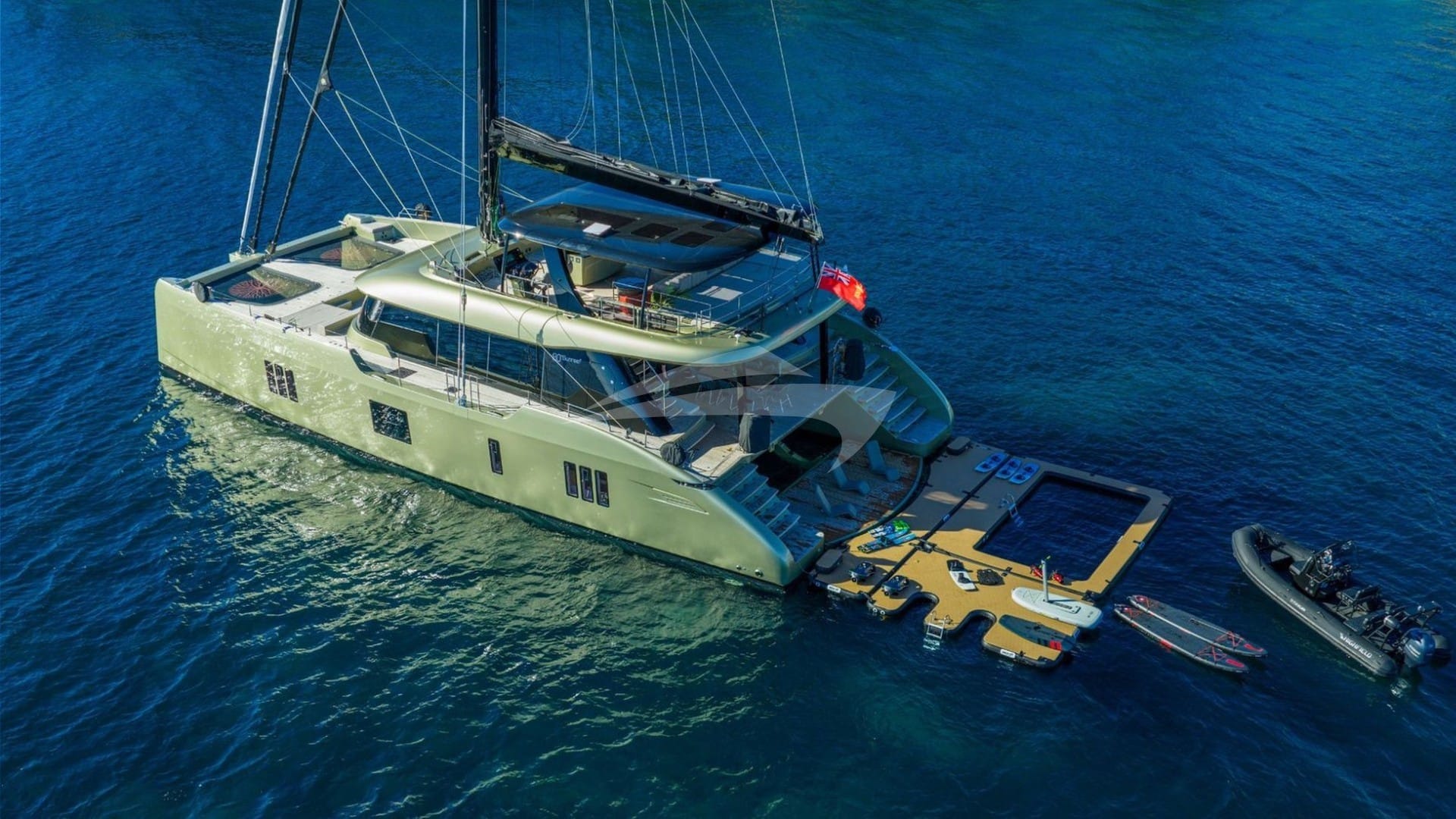 Aerial View with Water Toys