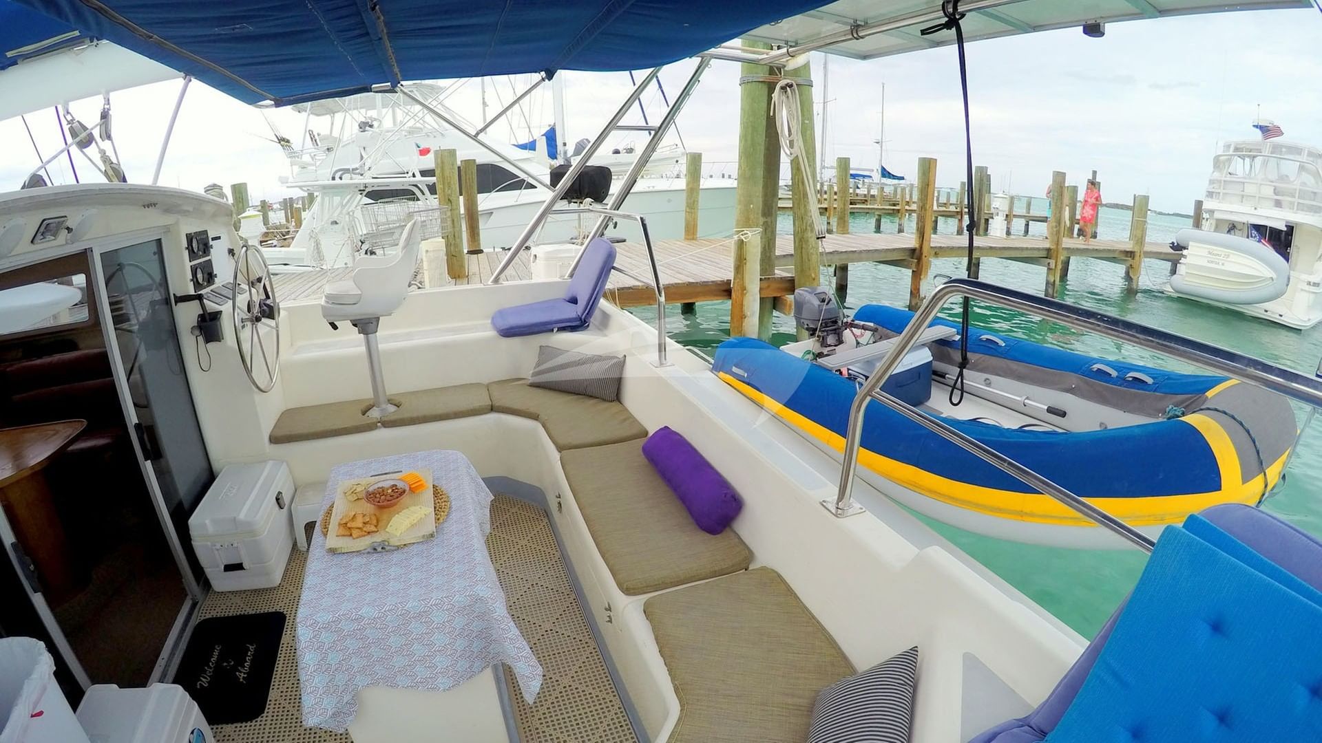 Aft Seating and tender