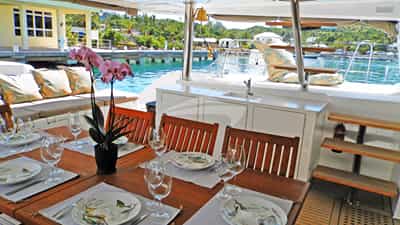 Lunch on Aft Deck