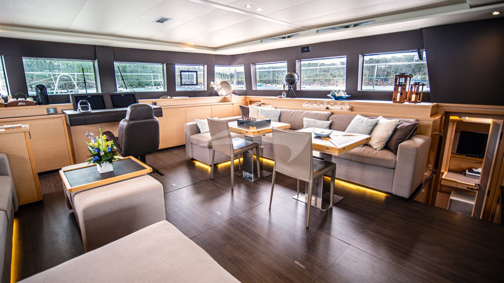 Another view of the saloon