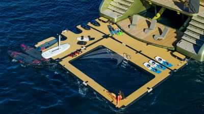Swim Platform and Floating Pool