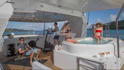 Exercise Equipment & Deck Jacuzzi