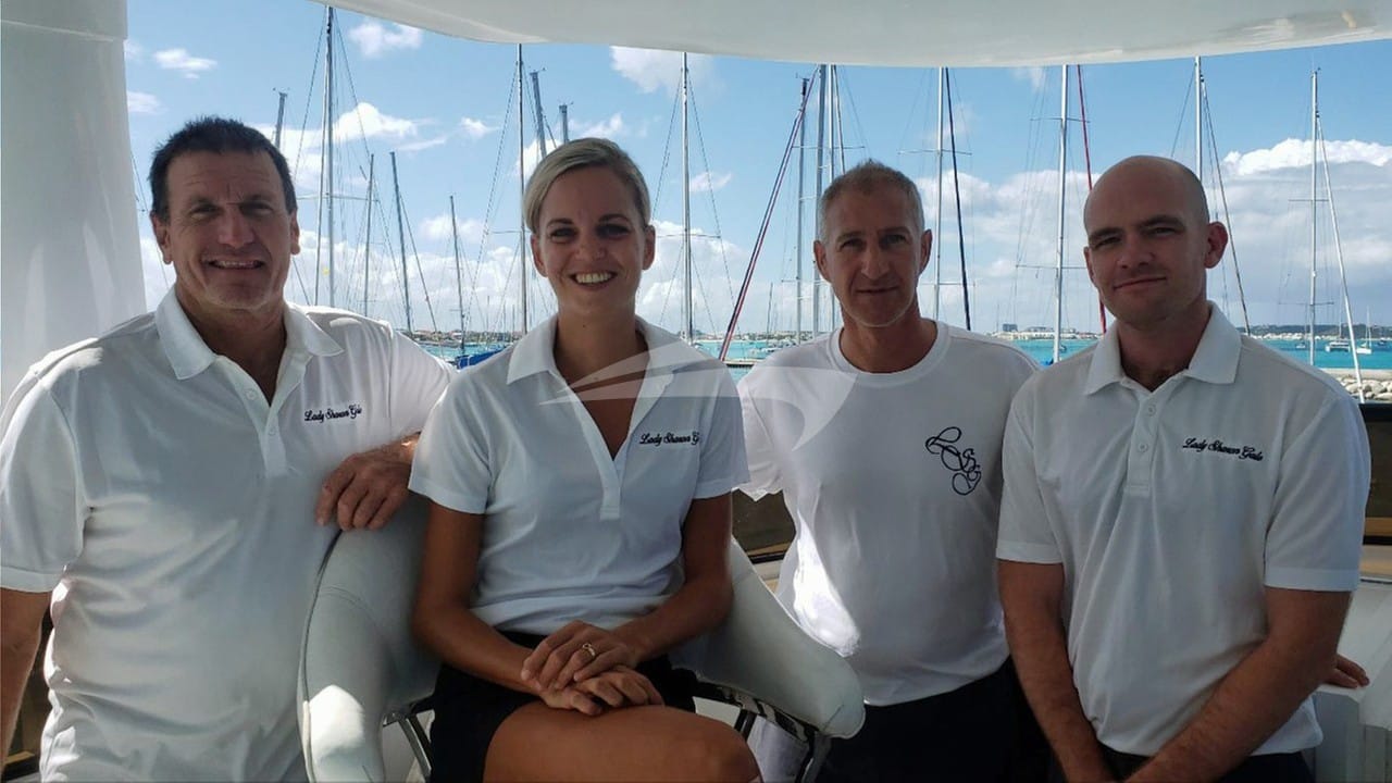 Luxury charter yacht crew for PERSEVERANCE