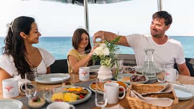 An alfresco breakfast
