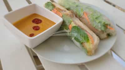 Spring rolls for lunch
