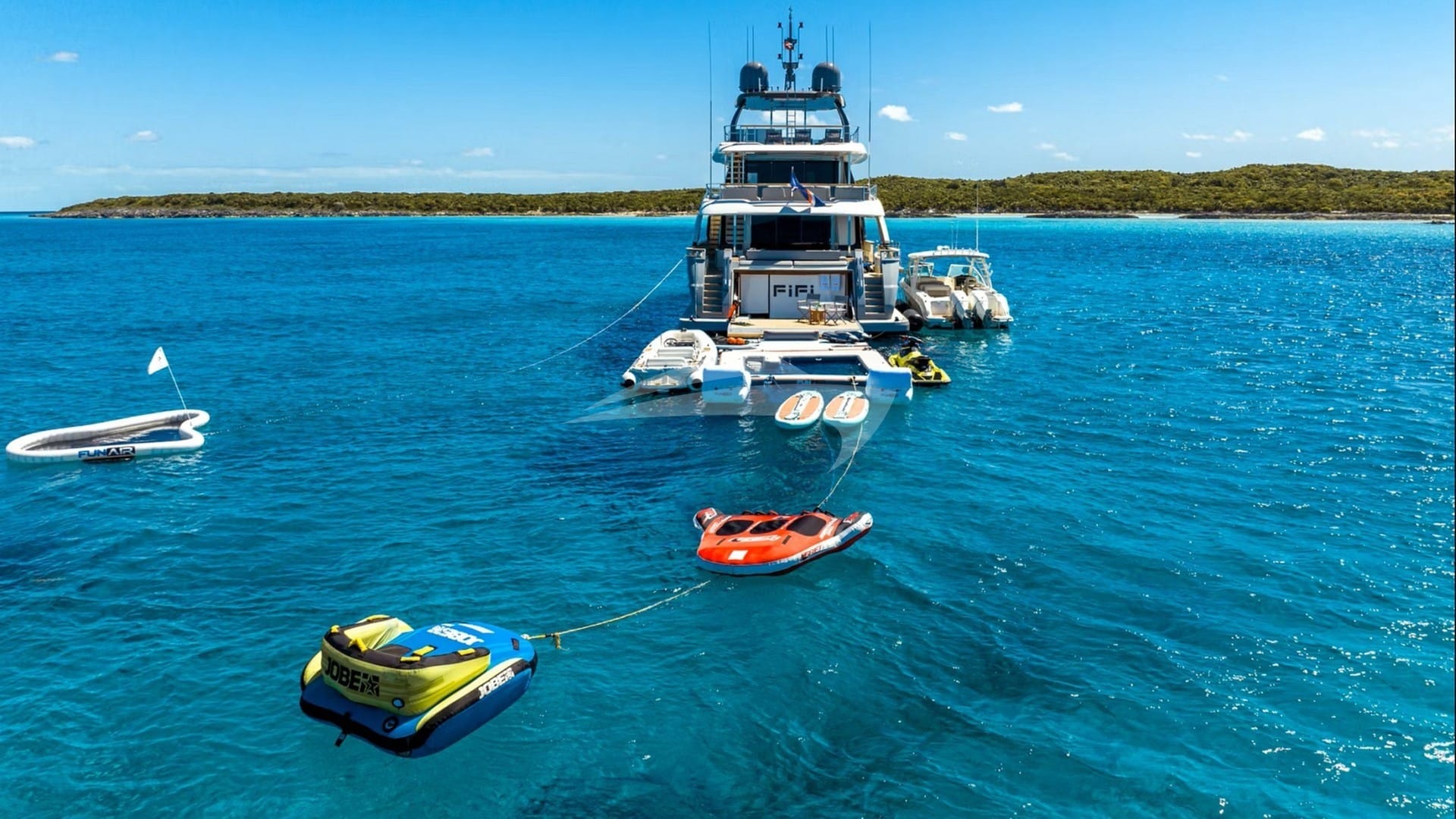 View of Aft and Water Toys