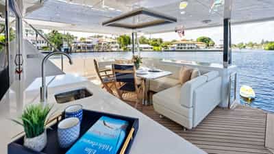 Aft Deck Dining for 8