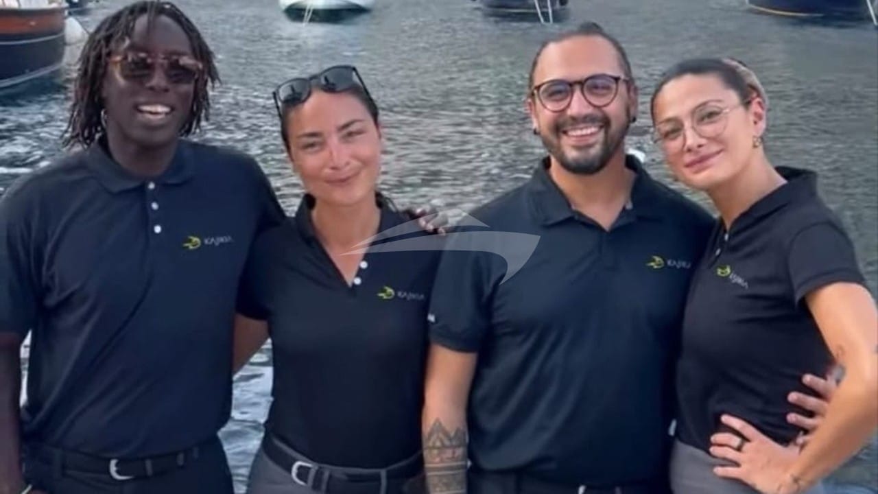 Luxury charter yacht crew for KAJIKIA