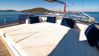 Sunbathing on Deck