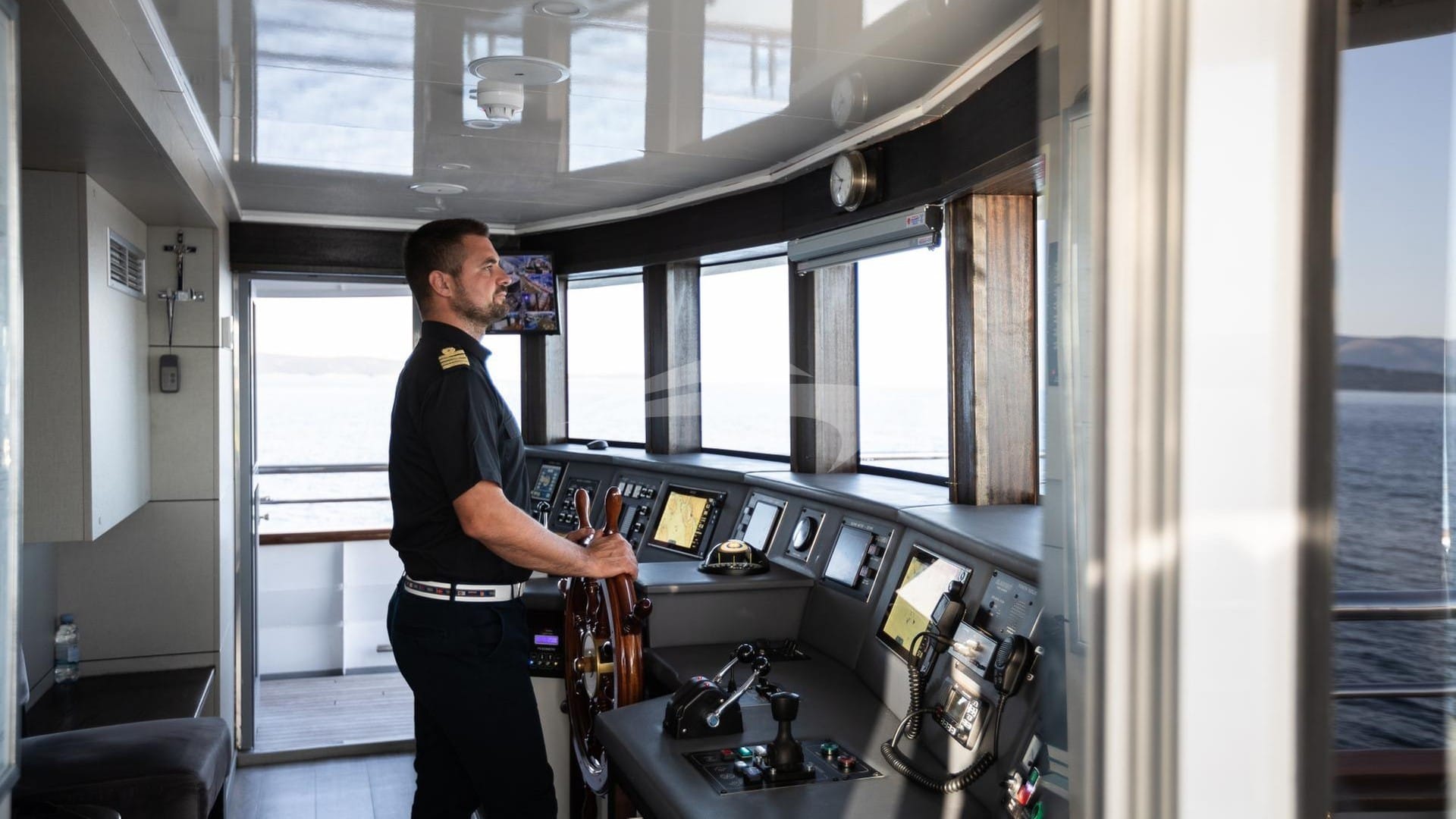 Luxury charter yacht crew for FREEDOM