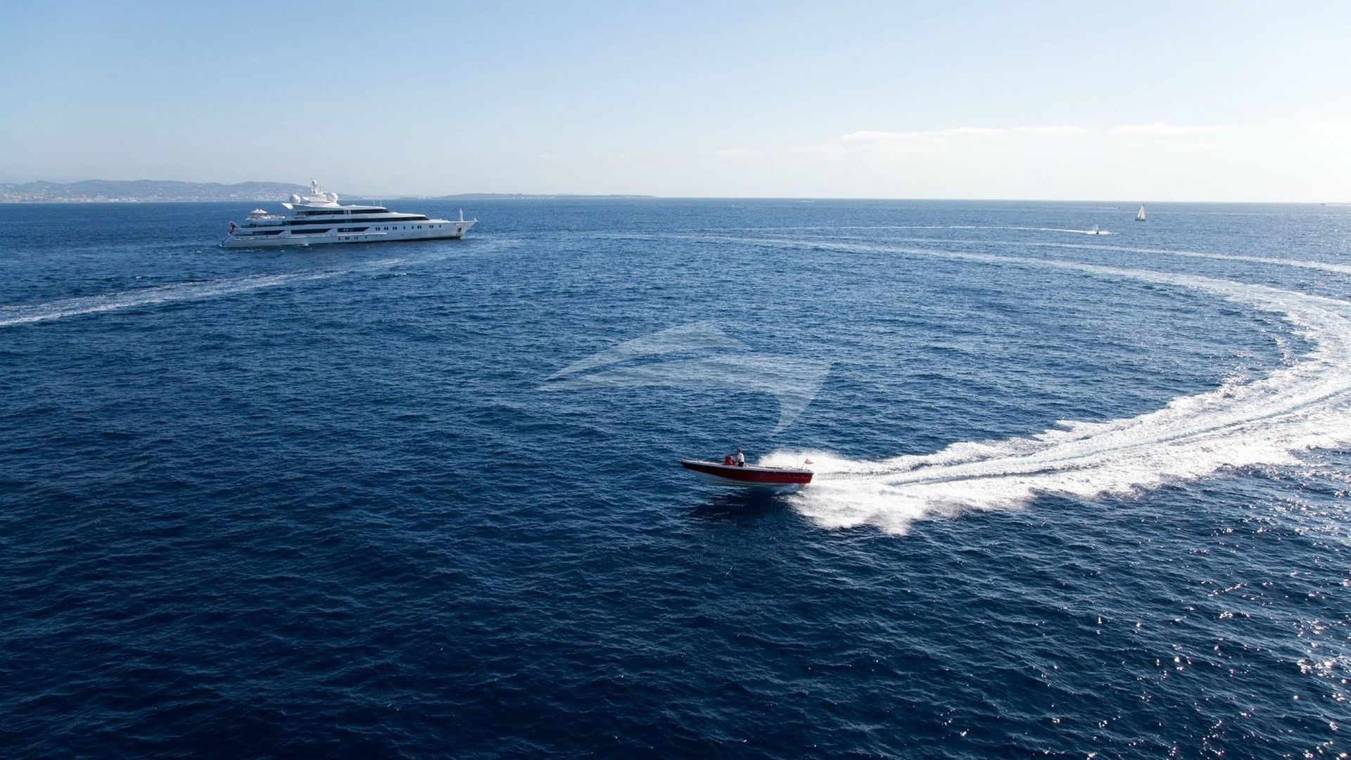At Anchor with Tender Out