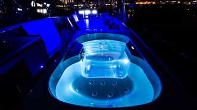 Jacuzzi at night
