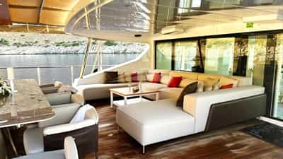 The Aft Deck Sofa and Coffee Table
