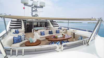 Aft dining area