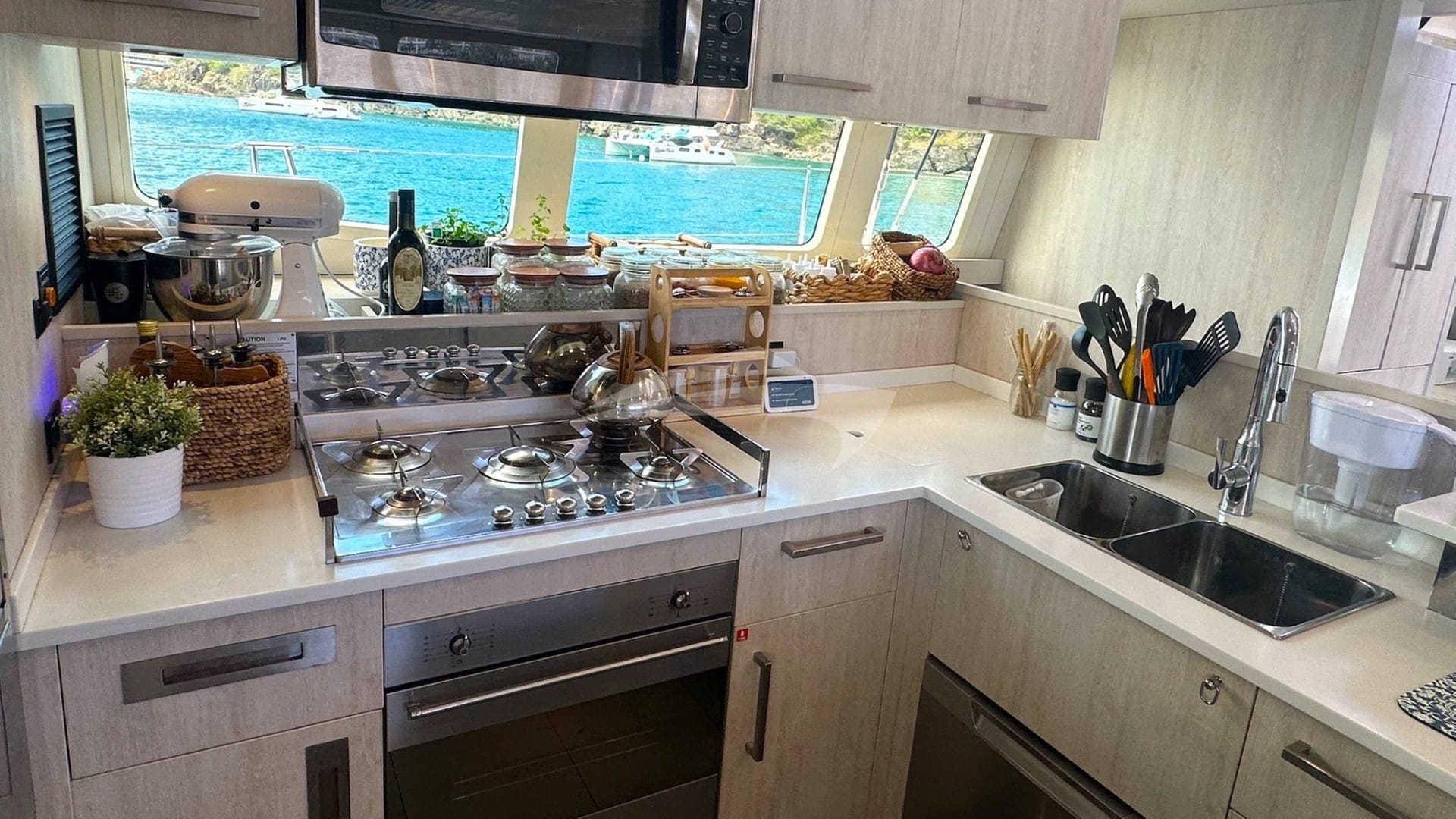 Tara's galley aboard AQUARIUS